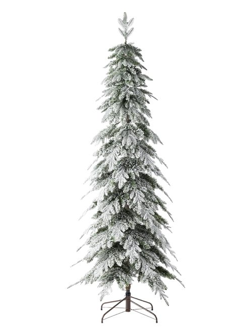 5' künstlicher Weihnachtsbaum aus beflockter, beflockter Bleistiftfichte
