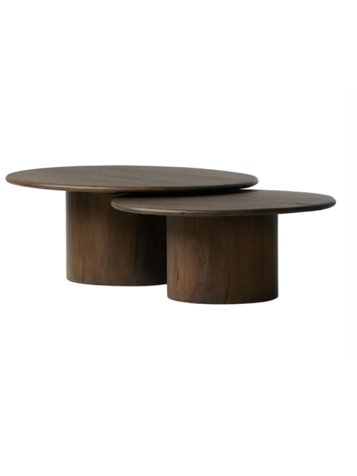 Couchtisch-Set aus Matteo-Holz
