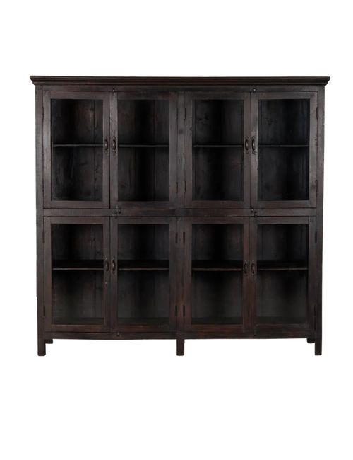Holzschrank, gebeizt | Vintage-Schrank