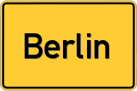 Ortsschild von Berlin