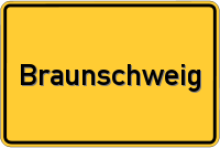 Ortsschild von Braunschweig