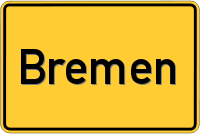 Ortsschild von Bremen