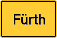 Ortsschild von Fürth