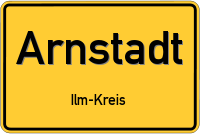 Ortsschild von Arnstadt