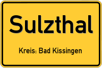 Ortsschild von Sulzthal