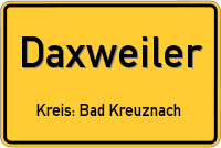 Ortsschild von Daxweiler