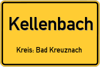 Ortsschild von Kellenbach