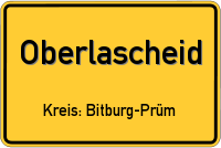 Ortsschild von Oberlascheid