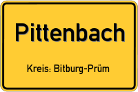 Ortsschild von Pittenbach