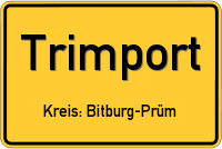 Ortsschild von Trimport