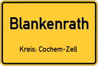 Ortsschild von Blankenrath