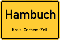 Ortsschild von Hambuch, Eifel