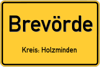 Ortsschild von Brevörde