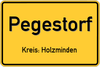 Ortsschild von Pegestorf