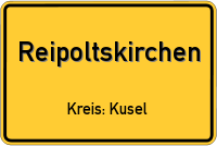 Ortsschild von Reipoltskirchen