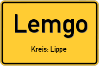 Ortsschild von Lemgo