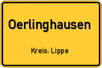 Ortsschild von Oerlinghausen