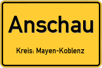 Ortsschild von Anschau