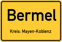 Ortsschild von Bermel