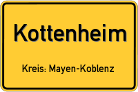 Ortsschild von Kottenheim