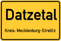 Ortsschild von Datzetal