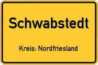 Ortsschild von Schwabstedt