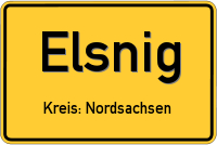 Ortsschild von Elsnig