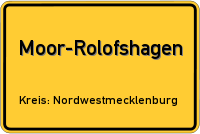 Ortsschild von Moor-Rolofshagen