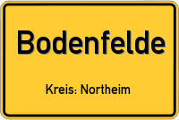 Ortsschild von Bodenfelde