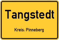 Ortsschild von Tangstedt, Kreis Pinneberg