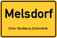 Ortsschild von Melsdorf