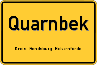 Ortsschild von Quarnbek