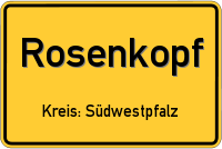 Ortsschild von Rosenkopf