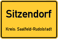 Ortsschild von Sitzendorf