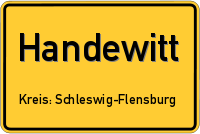 Ortsschild von Handewitt