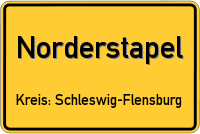 Ortsschild von Norderstapel