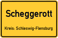 Ortsschild von Scheggerott