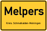 Ortsschild von Melpers