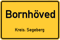 Ortsschild von Bornhöved