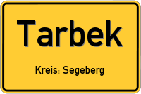 Ortsschild von Tarbek