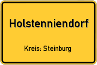 Ortsschild von Holstenniendorf