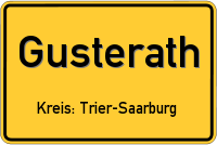 Ortsschild von Gusterath