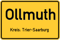 Ortsschild von Ollmuth