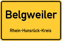 Ortsschild von Belgweiler