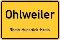 Ortsschild von Ohlweiler