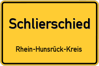 Ortsschild von Schlierschied