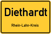 Ortsschild von Diethardt