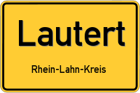 Ortsschild von Lautert