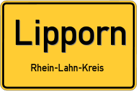 Ortsschild von Lipporn