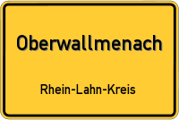 Ortsschild von Oberwallmenach